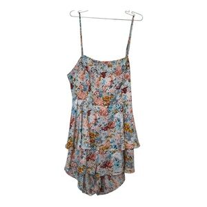 3XL Floral Sleeveless Romper